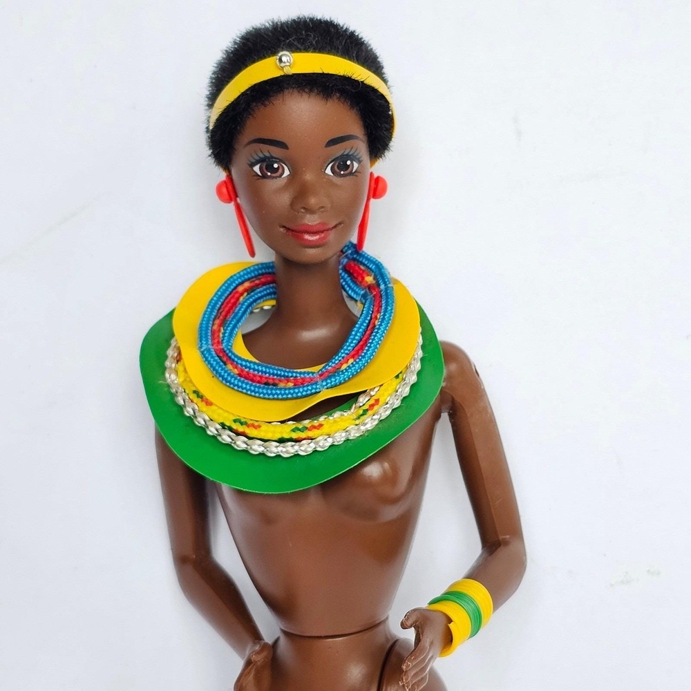 1990 Mattel Kenyan Barbie Dolls of the World African Vintage Collectible Doll